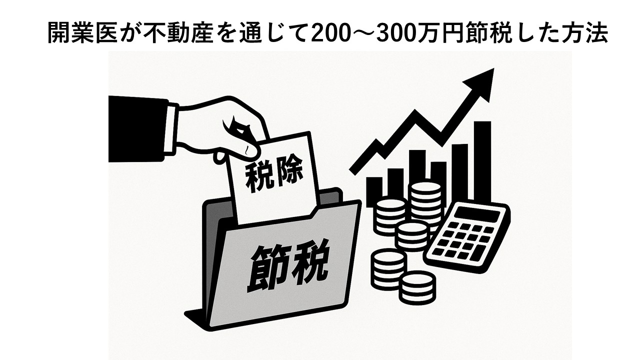 開業医が不動産を通じて200万円〜300万円節税した方法