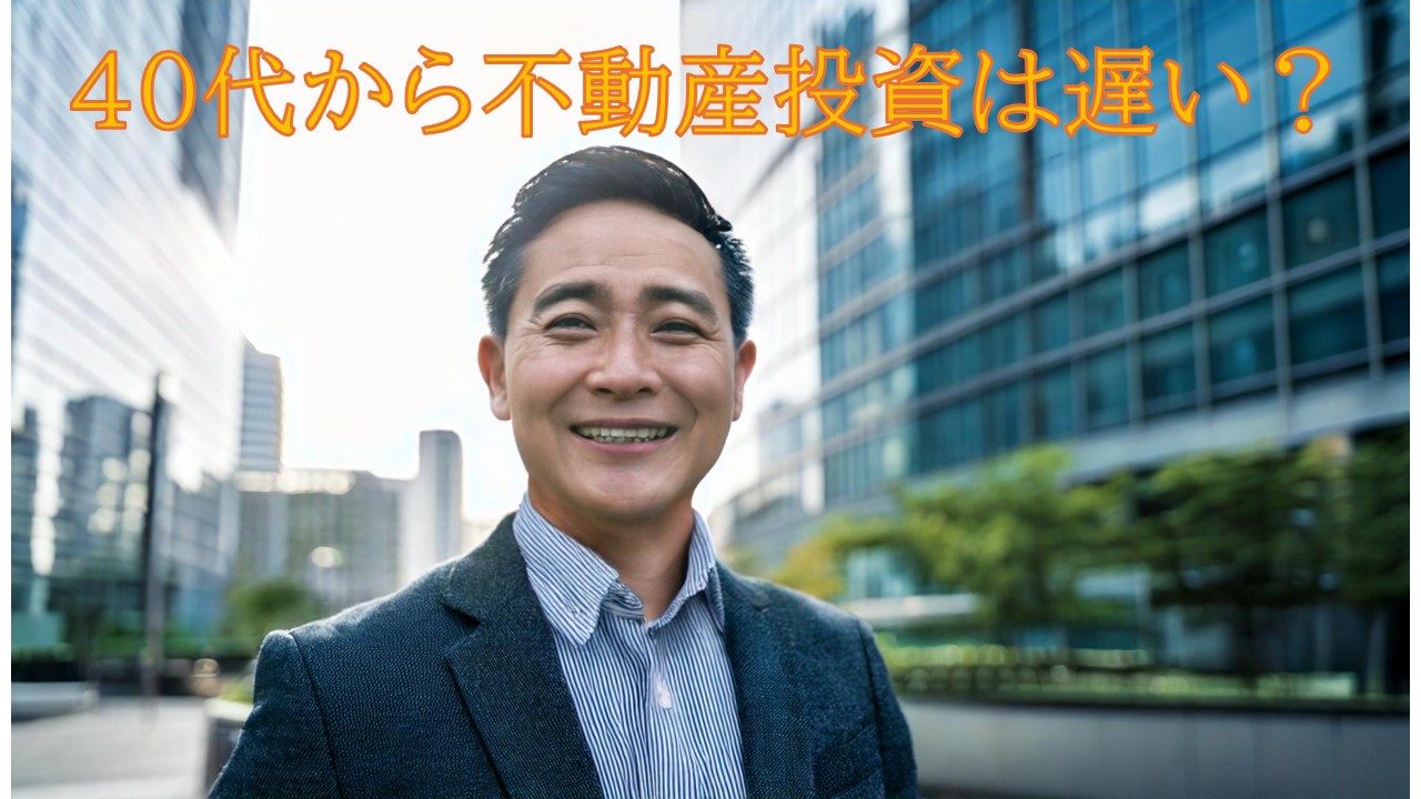 40代で不動産投資を始めるのは遅い?40代のうちに始めるべき理由と成功のポイント