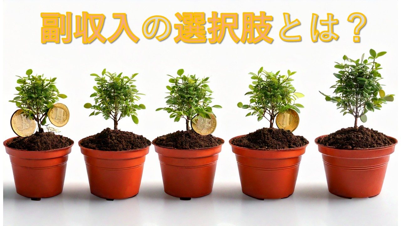 副収入を得るための選択肢はいくつある?安定した副収入の選択肢とは??