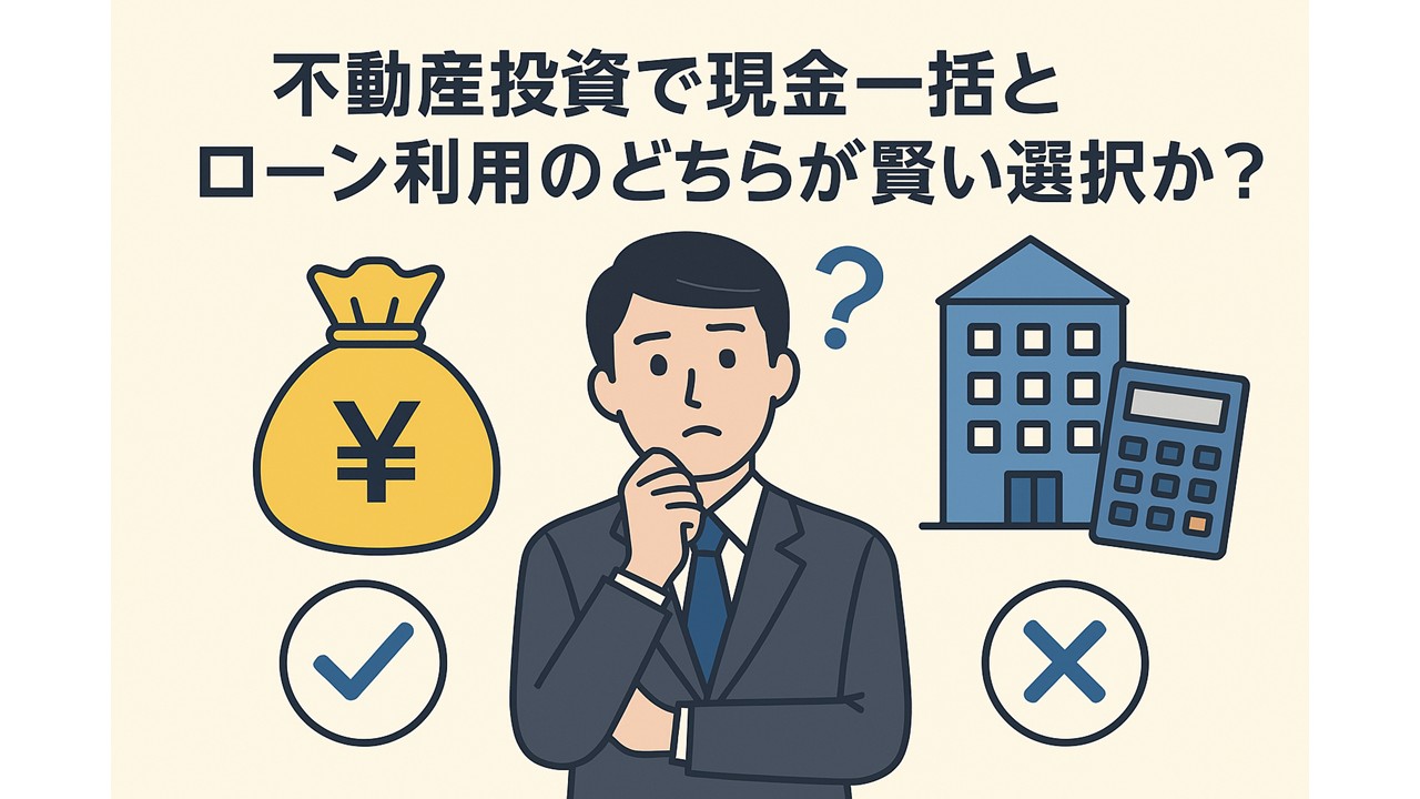不動産投資で現金一括とローン利用のどちらが賢い選択か?