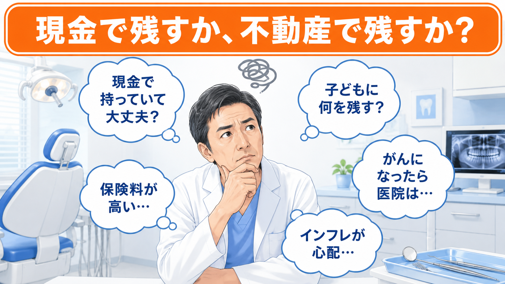 【開業歯科医向け】現金で残すか、不動産で残すか?物価上昇2.7%時代の資産防衛と「不動産保険運用®」という選択肢
